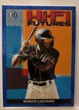 2022 Bowman - Hi-Fi Futures Marco Luciano #HIFI-7 Blue Mojo Refractor /150 (RC)