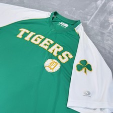 Detroit Tigers MLB St Patricks Day Green Jersey True Fan Mens XL Shamrock 24344