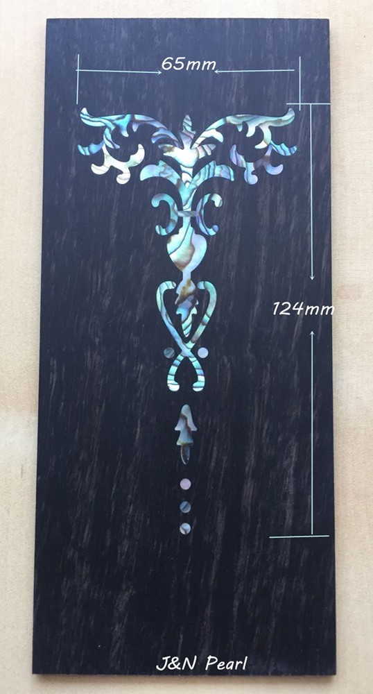 JNNPEARL 1pz Chitarra Peghead Overlay Intarsiato Solido MOP e Torcia Alternativa Abalone