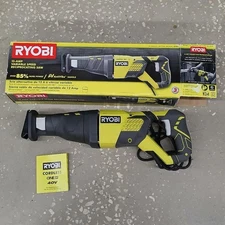 RYOBI RJ186V 12 Amp Corded Electric Reciprocating Saw w/ Box & Manual