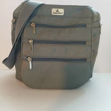 Organizzi Crossbody Daybag Travel RFID Zipper Organization Handbag Bag Purse