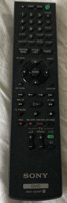 Original Sony RMT-D249P DVD Recorder Remote Control For Sony RDR-AT100 RDR-AT200