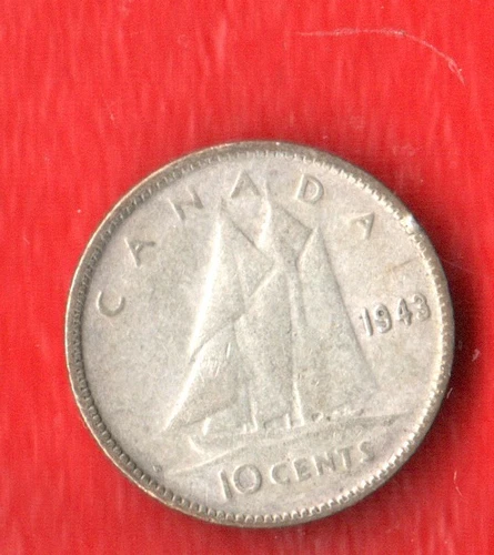 CANADA 10 CENTS Silver