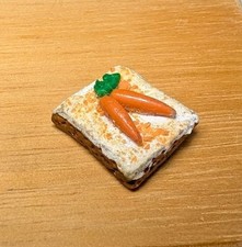 Dollhouse Miniature 1:12 Scale Carrot Cake Slice