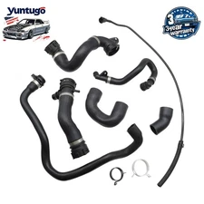 For BMW E90 128i 328i 2007-11 N51 Radiator Coolant Water Hose Pipe Kit 7 Hoses