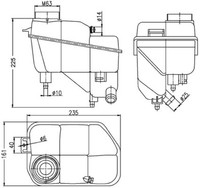 Mahle AusgleichsbehäLter KüHlmittel CRT 202 000S FüR Klasse Mercedes W211 Model
