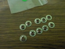 new tonka or more set of 10 flat lock nuts 3/16 for new axle for parts