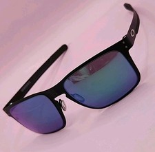 Oakley Holbrook Metal 004123 Polarized Sunglasses Black/Green 004123-0455...