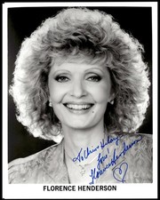 Florence Henderson Actress Signed 8 x 10