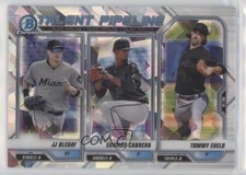 2021 Bowman Talent Pipeline Atomic Refractor /150 Edward Cabrera JJ Bleday 0zt7