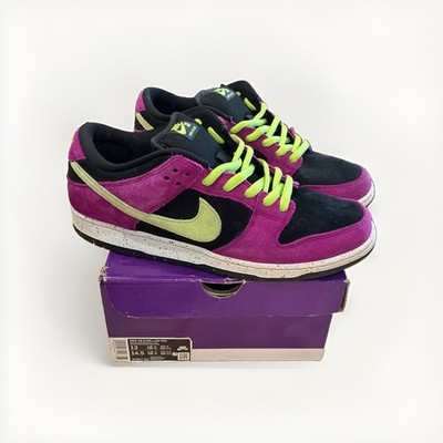 4456) Nike SB Dunk Low Pro ACG Terra Red Plum  Black BQ6817-501 Men s Size 13