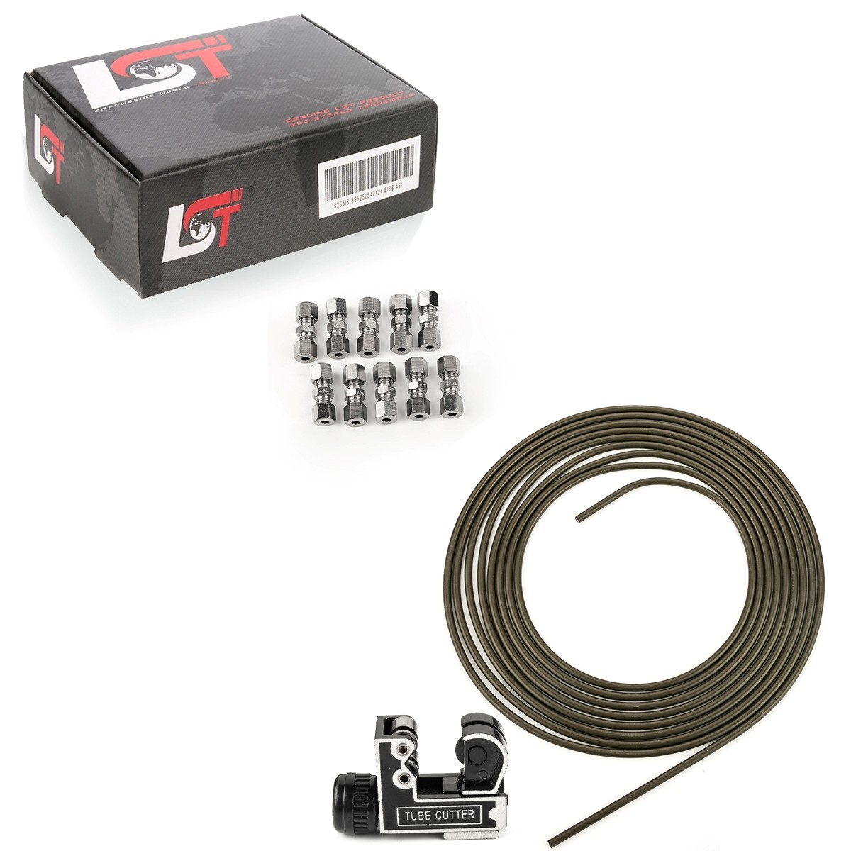 5M Brake Line Brake Pipe Steel Ø 4.75Mm Set +10 Quick Connectors For Volvo