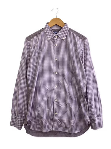 Comme des Garcons Junya Watanabe MAN AD2012 Gingham Shirt Pink WJ-B020 Sz L