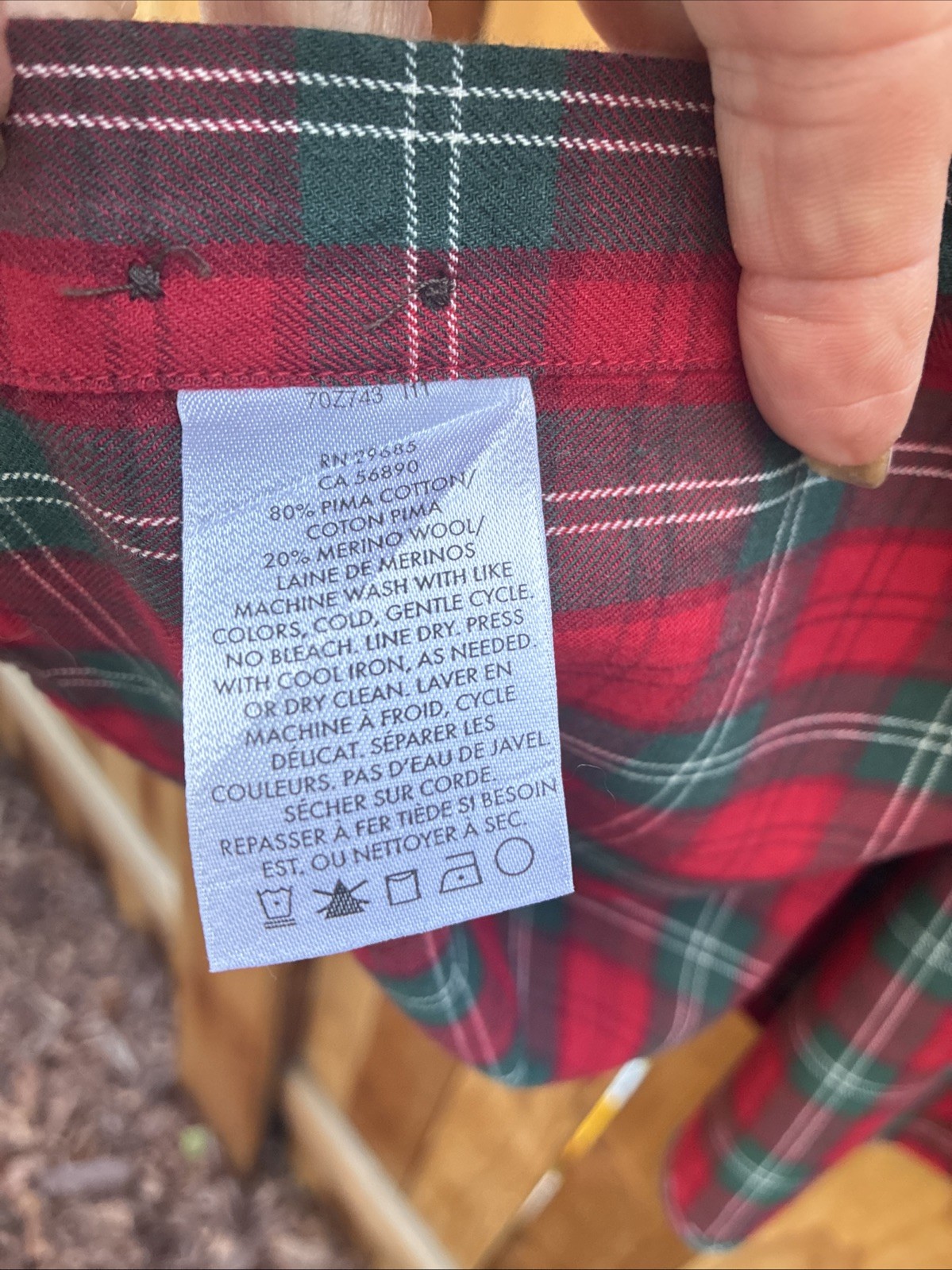 Pendleton Canteburry Cloth Fitted Button Shirt Co… - image 5