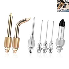 7pcs Grease Gun Accessory Kit Needle Tips Elbow Adapter Dispenser Rubber Nozzle