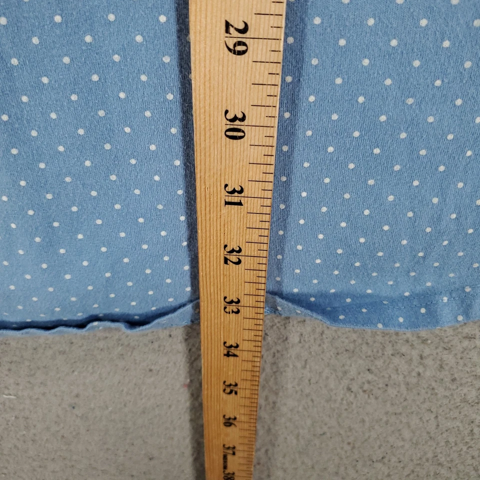 Camisa para dormir Lauren Ralph Lauren para mujer grande azul algodón tejido vestido lunares LRL Foto 3 de 4