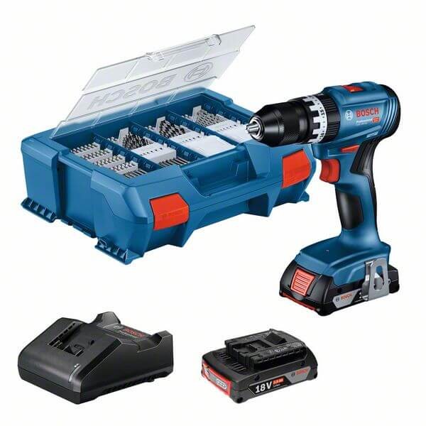 Bosch Akku-Bohrschrauber Gsb 18V-45, 2 Akku Gba 18V 2.0Ah, Ladg. U. L-CASE-image
