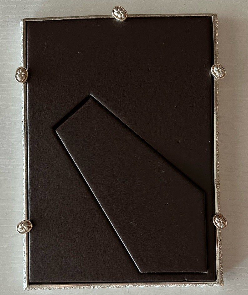 L'Objet Deco Twist Pave Frame 5x7 Platinum Plated, White Swarovski Crystals