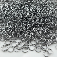 800Pcs 6Mm Stainless Steel Jump Rings Connector Rings for DIY Craft Jewelry Maki