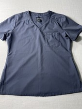 Cherokee Workwear Women's Scrub Top Black Medium Chest Pocket Medical
