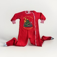 Vtg 70s/80s Winnie The Pooh Disney Christmas Footed Pajamas 4t Vintage Cute