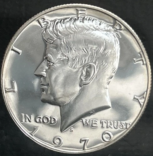 1970-S Kennedy Half Dollar Direct From Proof Set - 40% Silver!