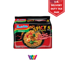 INDOMIE Hot Spicy Chicken Flavour Fried Noodles Pack of 5 x 83g Halal Certified