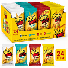 Corn Nuts Variety Pack Crunchy Corn Snacks 24 Count 1.7 oz Assorted Flavors