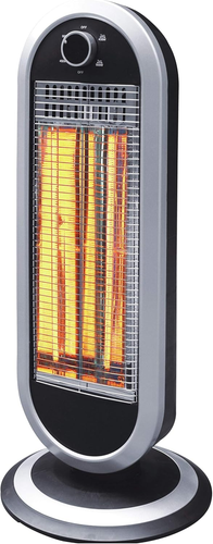STUFA CARBONIO 900W 2LIV.POT.2ELEM. OSCILLANTE BK
