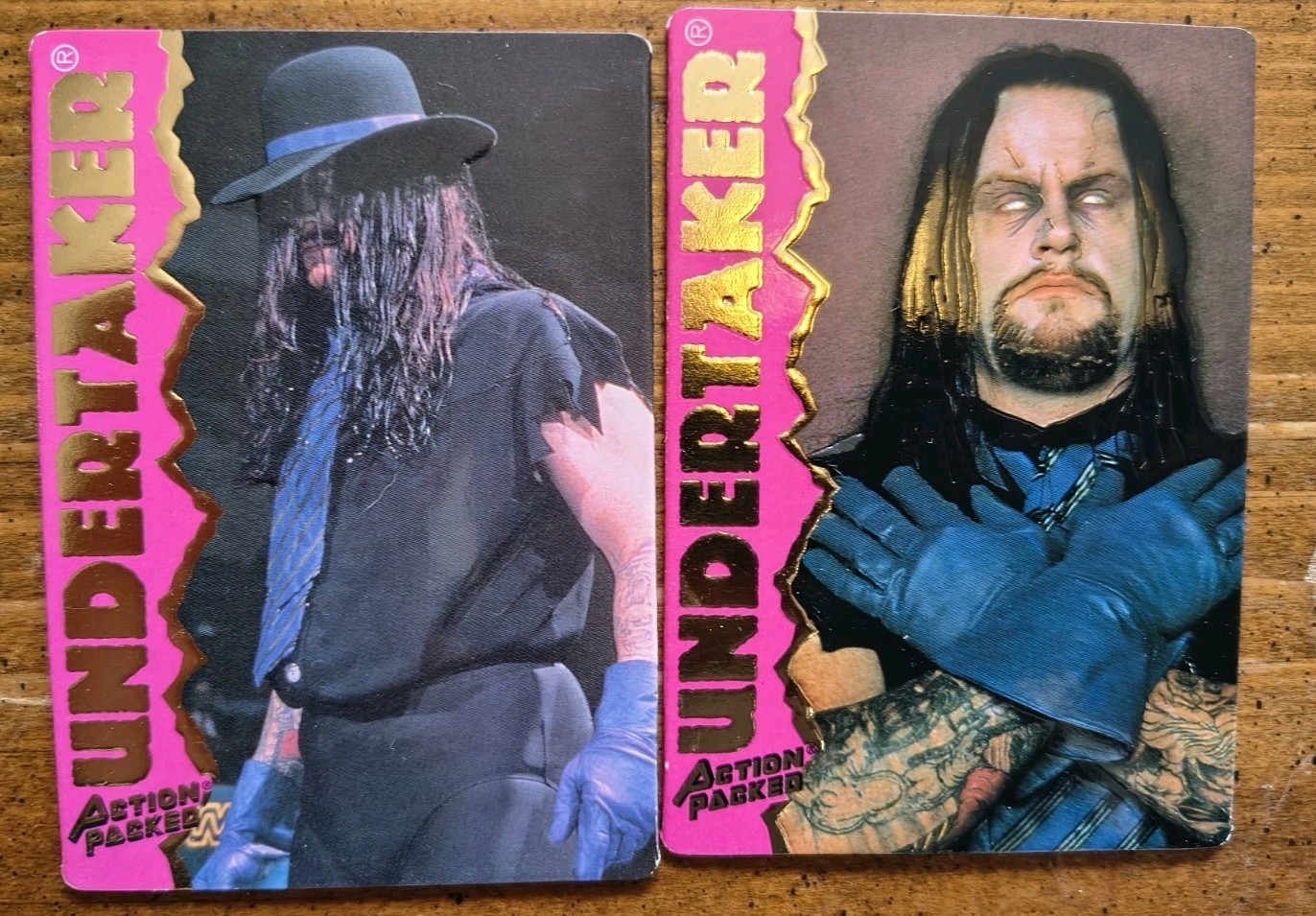 WWF (WWE) - Action Packed 1995 -Undertaker - Lot of 2