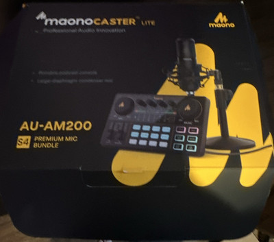 Maono MaonoCaster Lite AU-AM200 Compact USB 2-Channel Portable Desktop Mixer