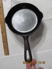 Vintage Griswold Cast Iron Skillet No. 3 Small Block Logo Erie PA. 709 Sits Flat