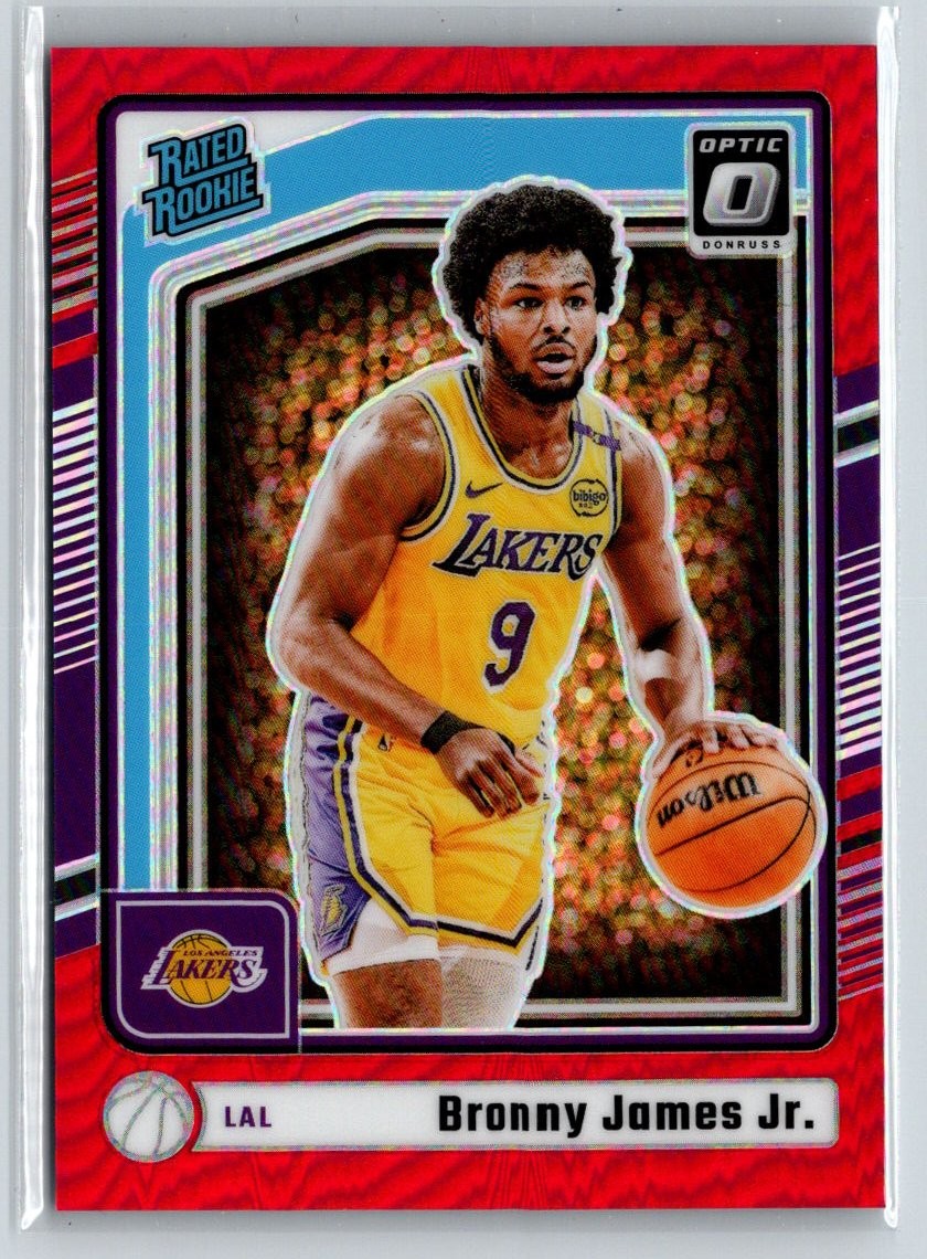 2024-25 Donruss Optic #282 Bronny James Jr. Red #/99 E3