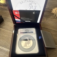 2013 G. BRITAIN S10PND BRITIANIA PF 70 ULTRA CAMEO, 5oz, NGC, SN 190