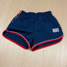 Vintage 70s 80s Catalina Swim Trunks Shorts Lined High Cut Sprinter size 34 navy