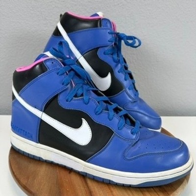 2008 Nike ID Dunk High 316142-991 Blue Black White Pink RARE SZ 13 Heartattack