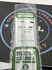 Evergreen Scale. Polystyrene. 14" 148 .040 X .188 (10)