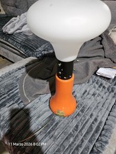 Lampada Space Age anni '70 - Diffusore in Vetro Opalino stile Murano