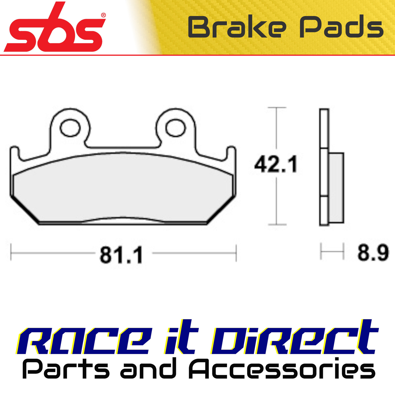 SBS 593HS BRAKE PADS SINTER