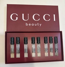 Gucci Beauty Eau De Parfum 1.5 fl oz 8 pc sampler gift set BNIB