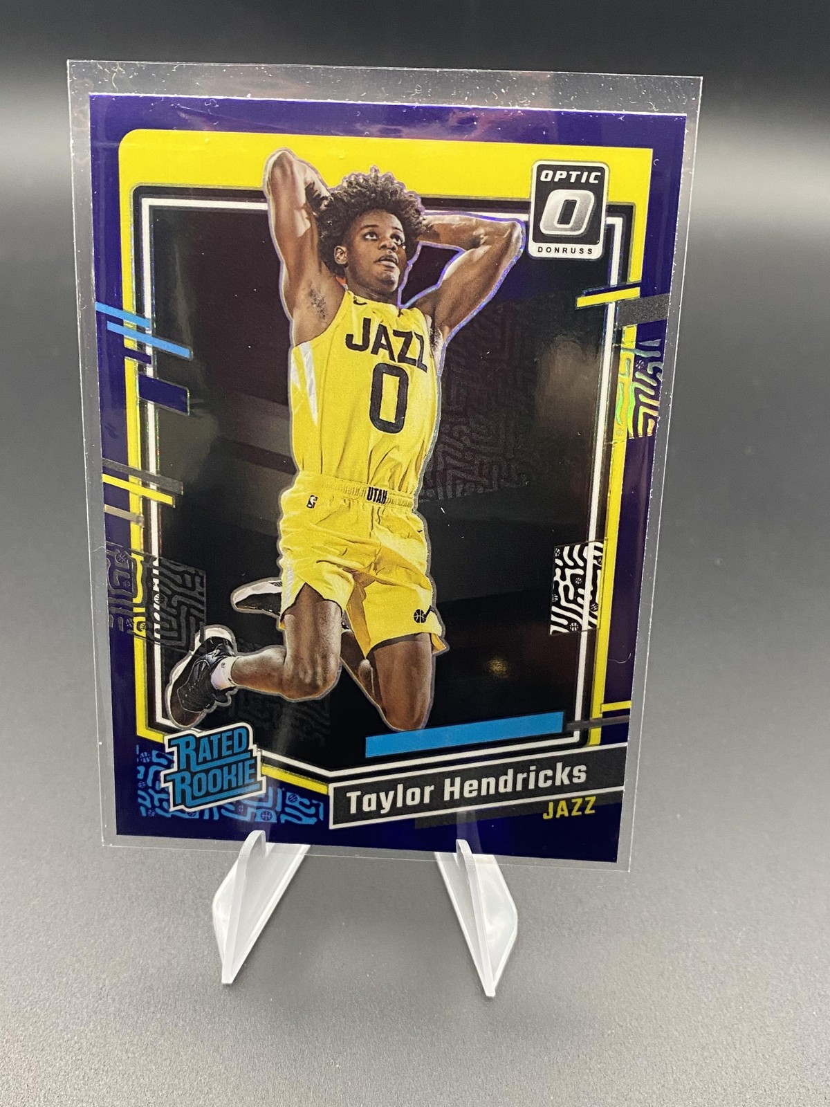 2023-24 Donruss Optic #233 Taylor Hendricks Purple Shock
