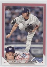 2023 Topps Series 1 Mother's Day Hot Pink 31/50 Gerrit Cole #45 gp1
