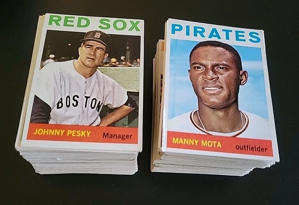 Бейсбольные карточки 1964 Topps - 202 разных - с Джонни Пески и Мэнни Мота - Изображение 2 из 4