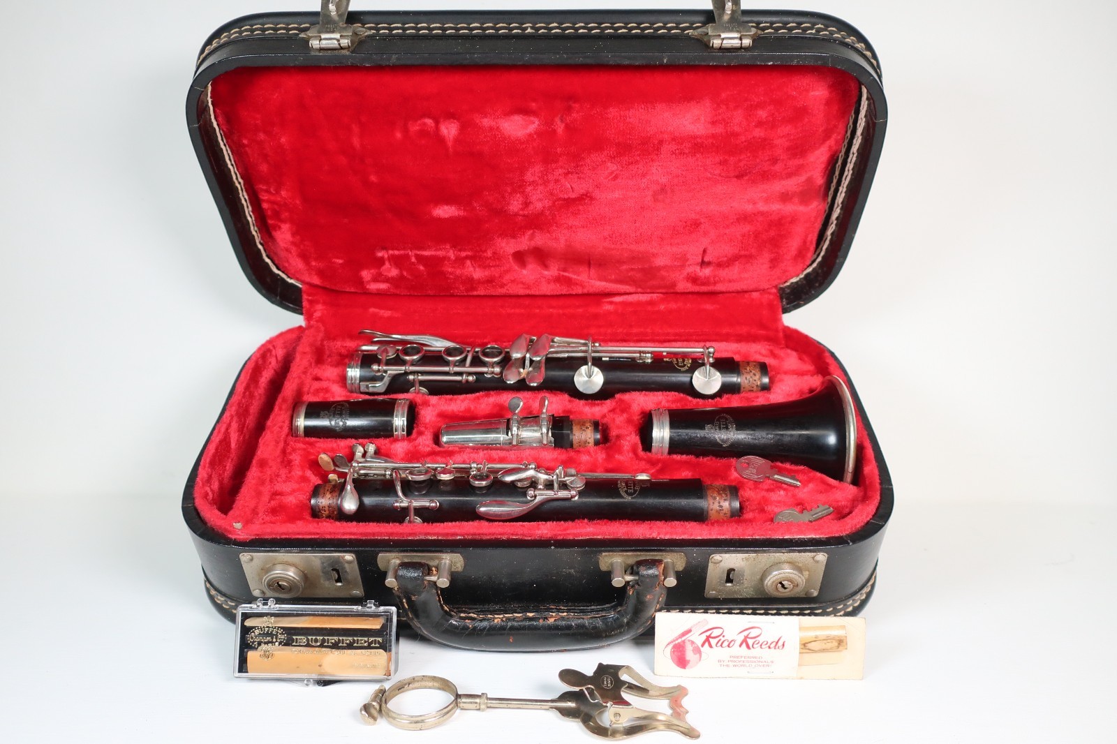 Vintage Evette Wood Clarinet Made by Buffet Paris – w/ Case & Accessories