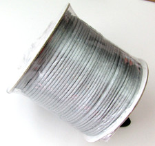2mm x 100 Yard GRAY Rattail Satin Polyester Trim Beading Cord Jewelry Macram 