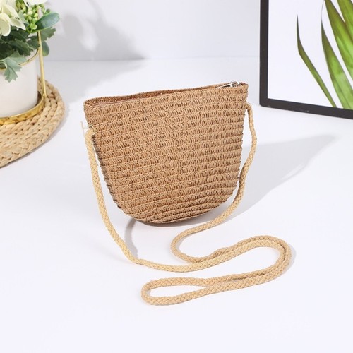 Handmade Straw Bag Shell Shape Shoulder Bags new Handbag Girl - Picture 15 of 22