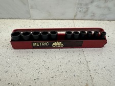 Mac Tools 11-PC. 1/4" Drive 5-15 MM Metric Intermediate Impact Socket Set - 6-PT