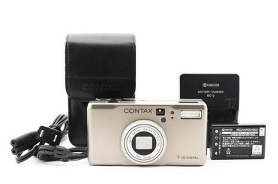 [MINT-] Contax TVS Digital Camera Silver Sonnar T Lens 7.3-21.9mm From JAPAN