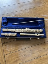 Eldeford Elkhart Concert Flute Boehm System Closed Hole Key C Silver w/ Case