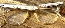 Vtg AO Eyeglass Frames 1950s Glasses American Optical CAT EYE Aluma  4.25-5.5